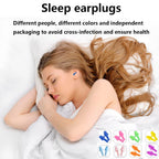 Earplugs for Sleeping Noise Cancelling, 8Pairs Reusable Ear Plugs