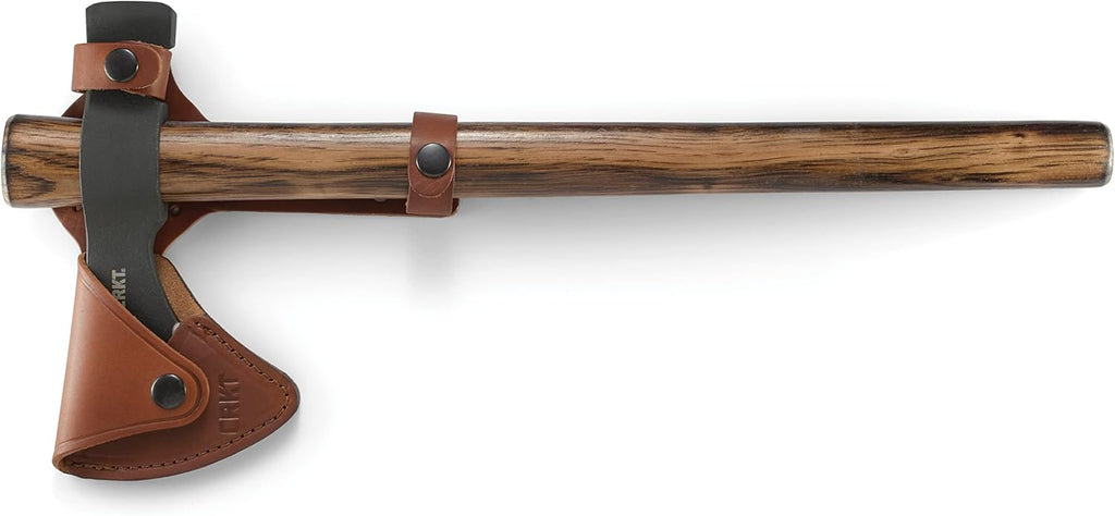 Black Woods Chogan T-Hawk Outdoor Survival Tomahawk: 1055 Carbon Steel Plain Edge Blade, Tennessee Hickory Handle