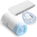 Bedpan Liners with Super Absorbent Pads 20 Packs Disposable Commode Liners Bed Pan Liners with Pulling String