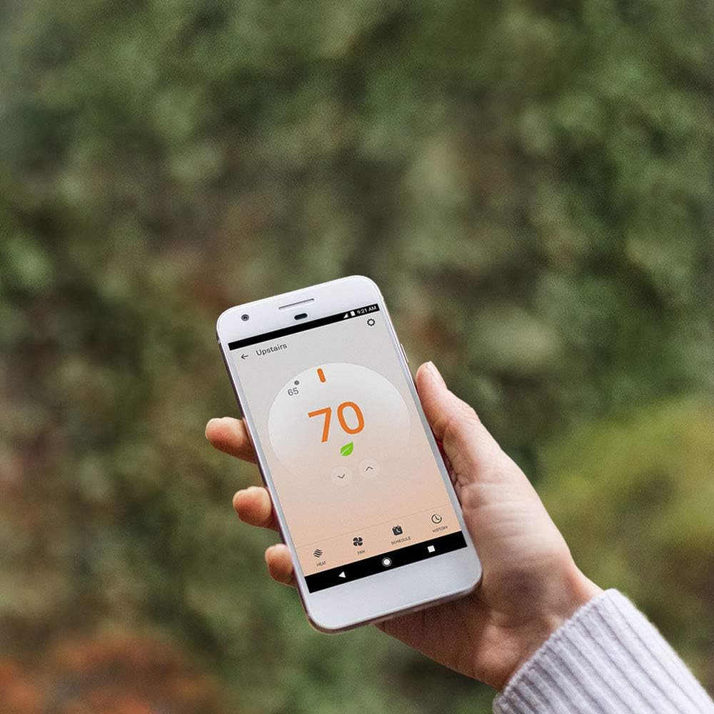 Thermostat E Programmable Smart Thermostat for Home, App Controlled via Wifi, Programmable, Compatible with Alexa and