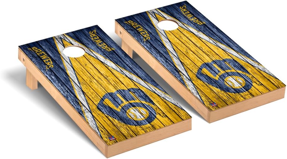 Baseball Themed Cornhole Boards, 2x4 Premium Corn Hole Board Set, Officially Licensed Cornhole Boards, Perfect for
