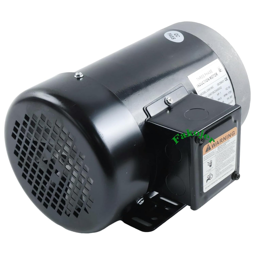 1 HP Three Phase 56C Frame 1725 RPM General Purpose Electric Motor