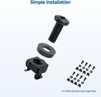 Cable Matters 2-Pack 1U Blank Panels for 19-Inch Server Rack, Black