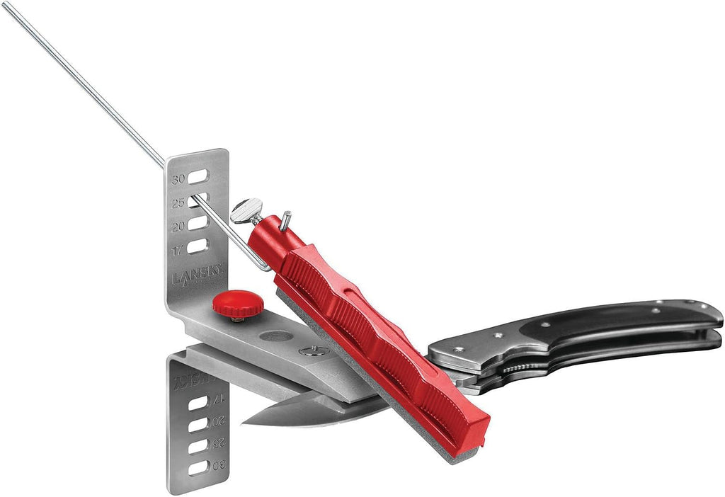 Deluxe Knife Sharpening System: 5-Stone Ceramic Knife Sharpener Kit with Honing Oil - LKCLX | Honing oil included