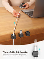 JOYROOM 6 Pack Magnetic Cable Clips Cord Organizer Adhesive Wire Management
