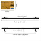 Matte Black Cabinet Handles Kitchen Pulls 10 Inch 10 Pack