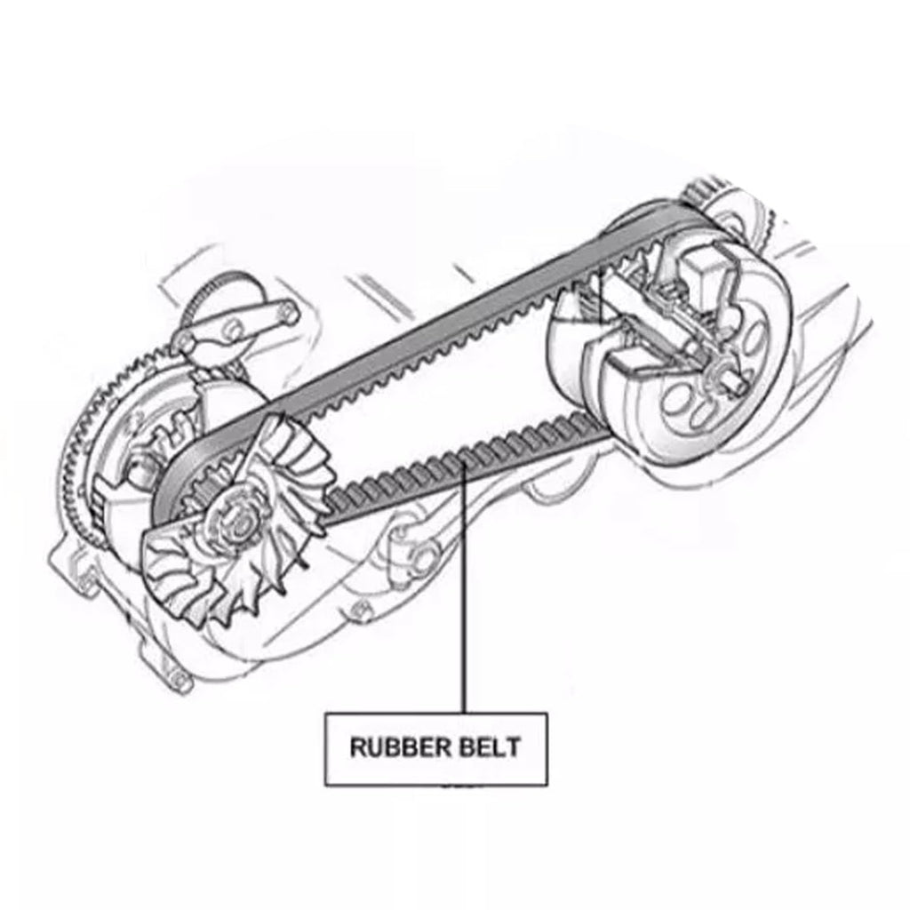 134T 24mm Drive Belt Compatible with Harley Davidson