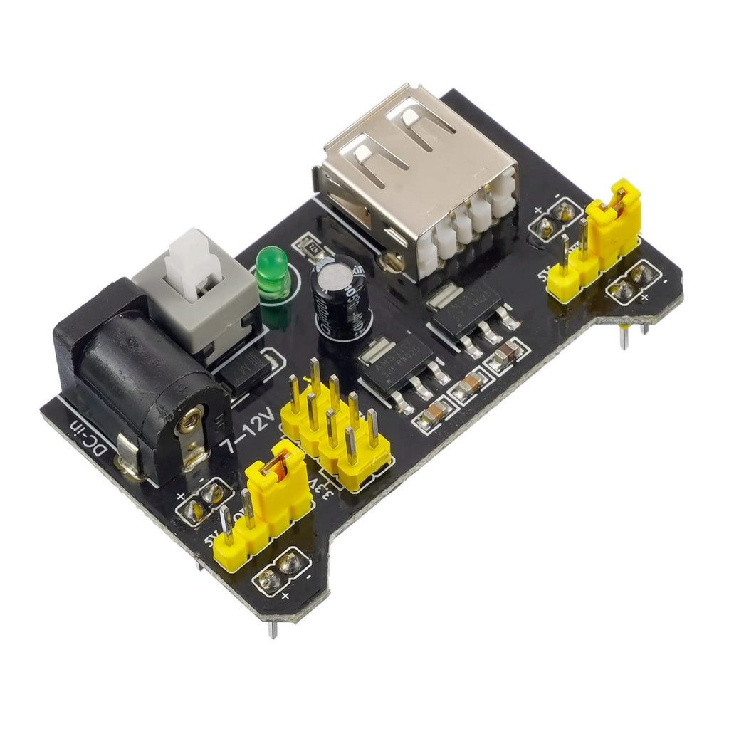 Breadboard Kit with Power Supply Module， Jumper Wires，Battery Clip，830 & 400 tie-Points Breadboard