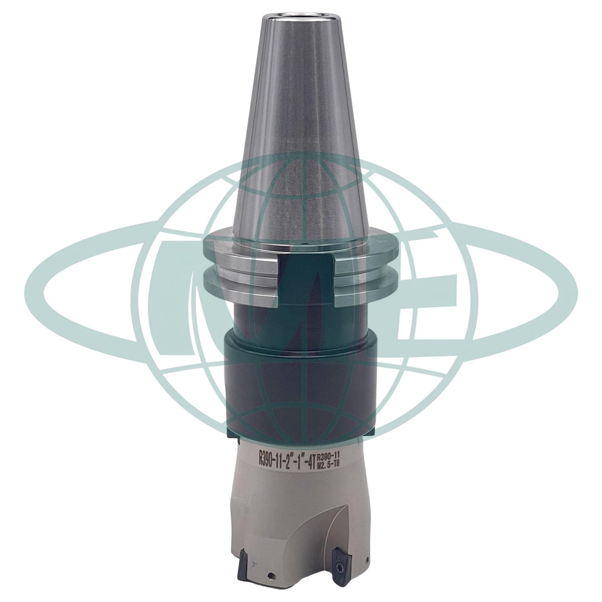 CME 2" 90° Indexable Face Mill w/ CAT40 Arbor, R390 Inserts Included, 4 Flutes