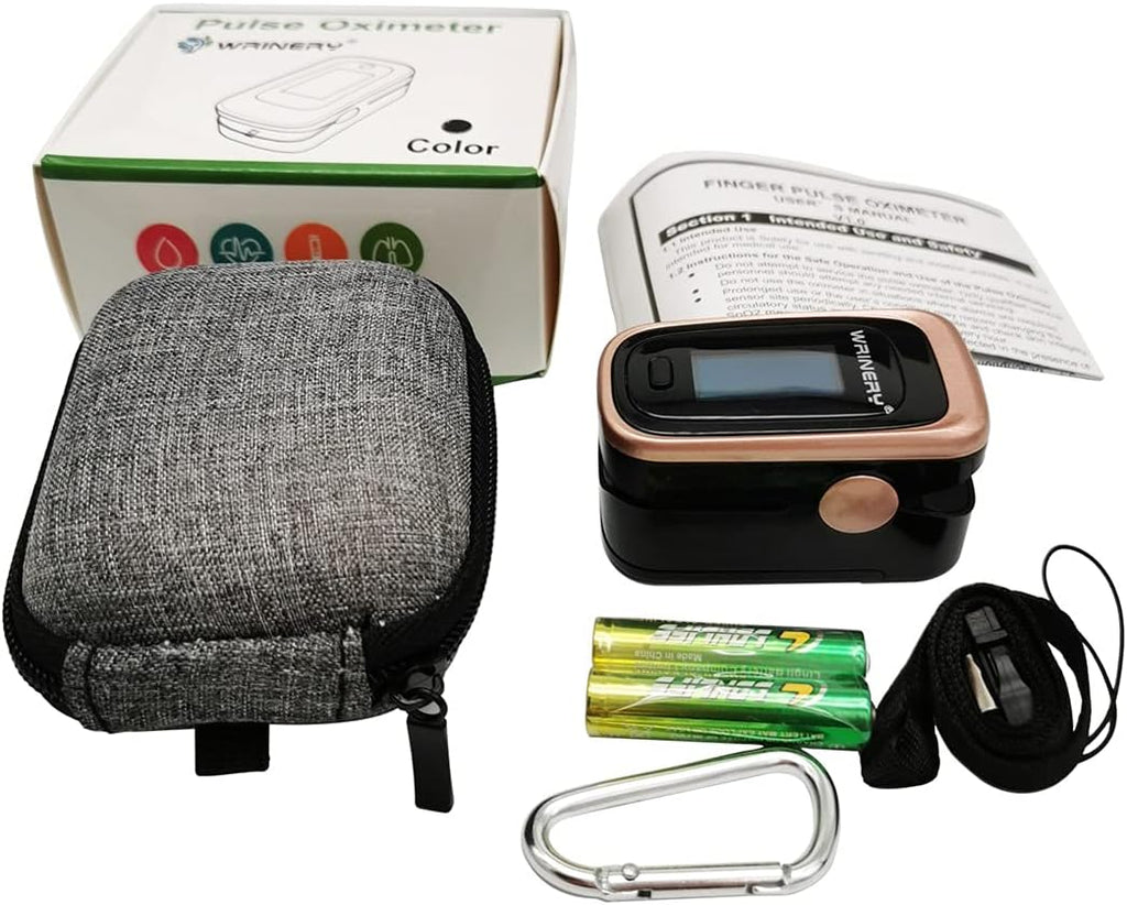 Oxygen Saturation Monitor, Wrinery Premium Pulse Oximeter Fingertip, Oxygen Monitor, O2 Saturation Monitor, OLED
