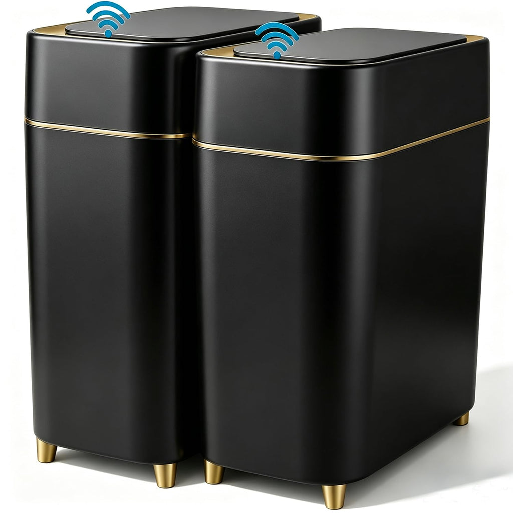 2-Pack - Automatic Trash Cans Touchless - Motion Sensor Bathroom Trash Can