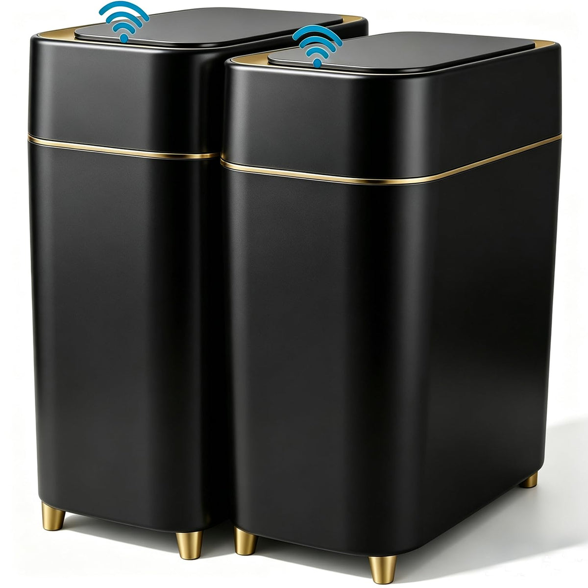 2-Pack - Automatic Trash Cans Touchless - Motion Sensor Bathroom Trash Can