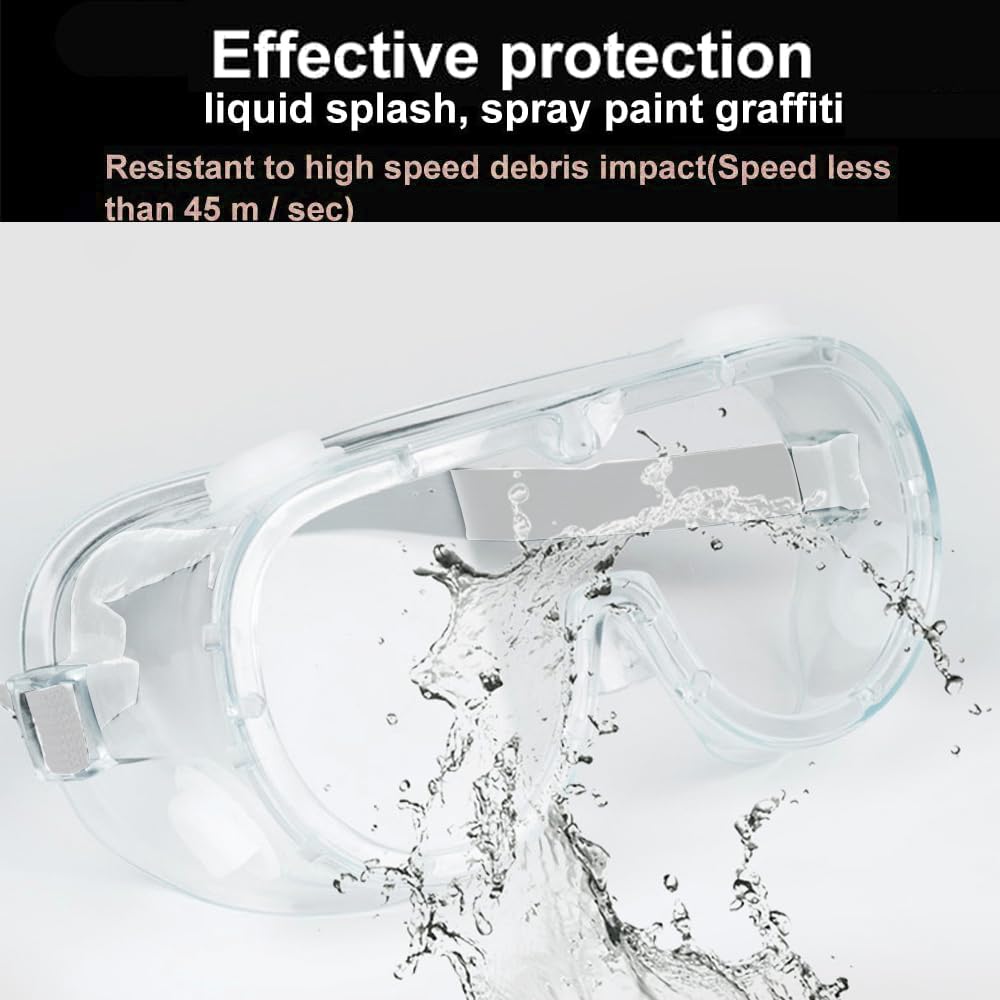 4 Pack Kid Science Goggles Bulk,Lightweight Polycarbonate Lenses and PVC Frame, Eye Protection for Kids (4)