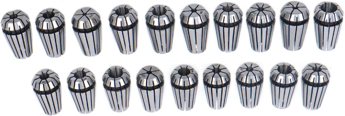 findmall 19Pcs ER16 Spring Collet Set 1/8-23/64 Inch