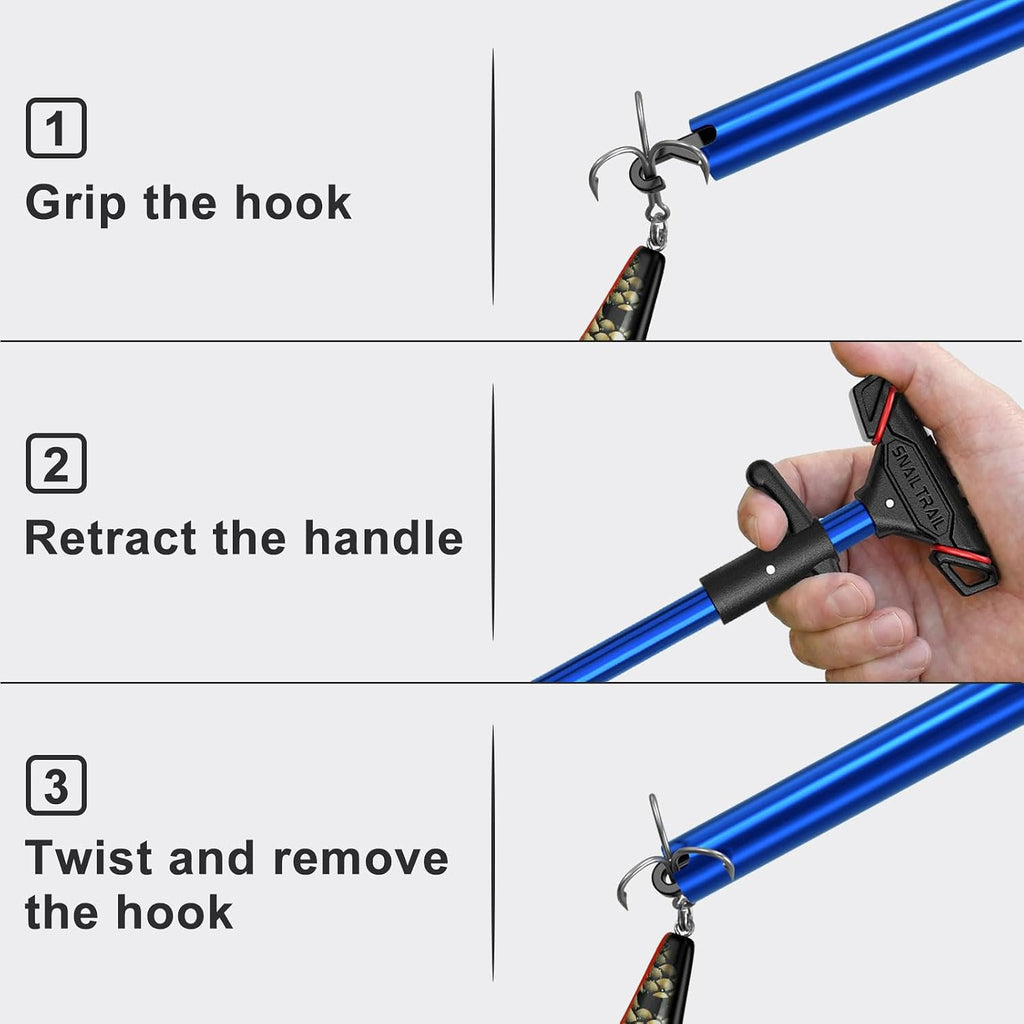 Fish Hook Remover Tool - Fishing Dehooker, Lure Removal | Fishhook Extractor-Unhooking, Disgorger & Retriever Pliers