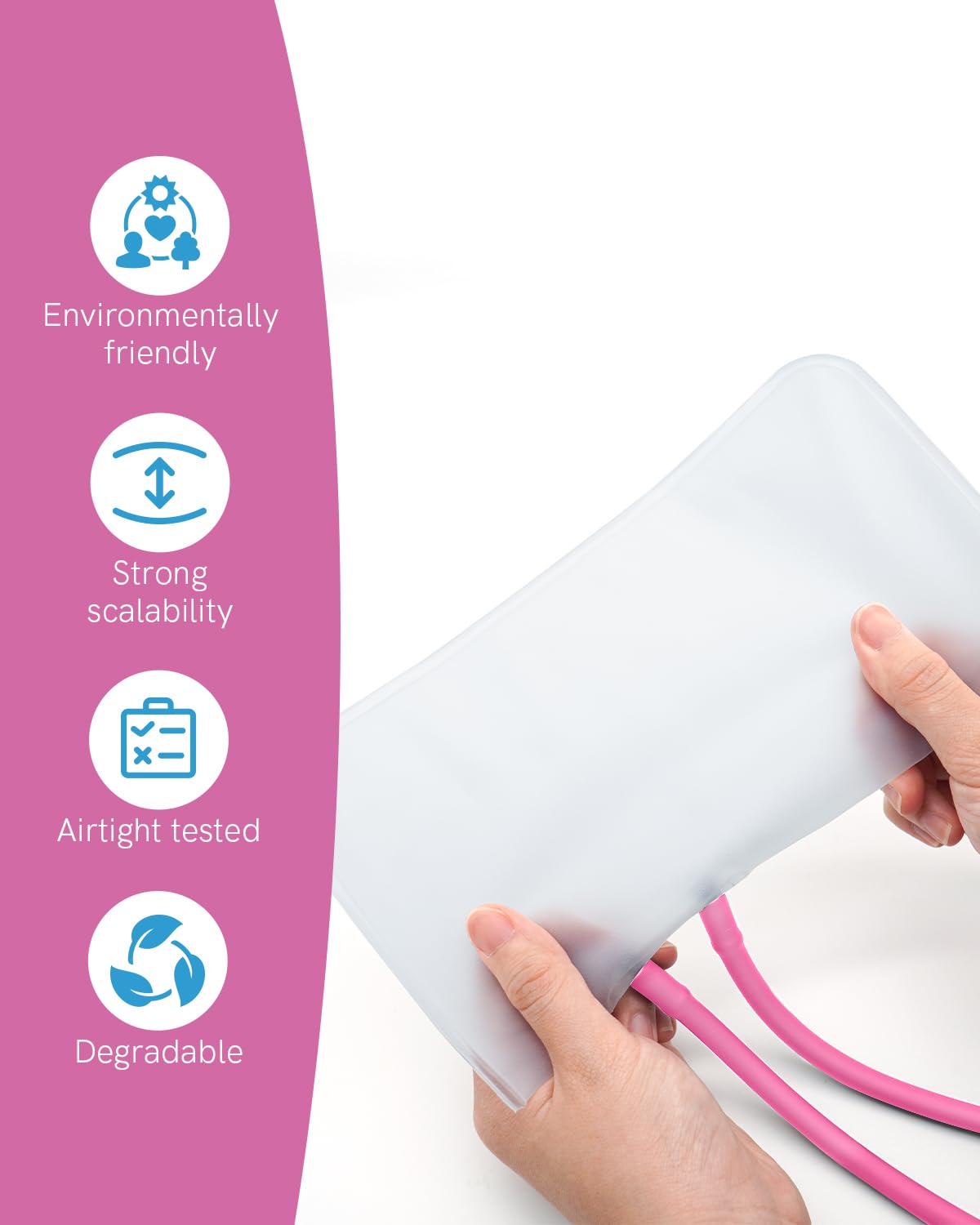 Pink Manual Blood Pressure Cuff for Nurses/Nursing/Medical Students | Aneroid Sphygmomanometer for Home BP Monitoring