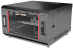 6U Network Rack Wall Mount - Locking Server Cabinet - AV Audio Rack - Data Racks - Lockable IT - Cabinet Enclosure