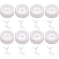 BlueStars 8 Packs WD12X271 Dishwasher Lower Rack Roller and Axle Kit