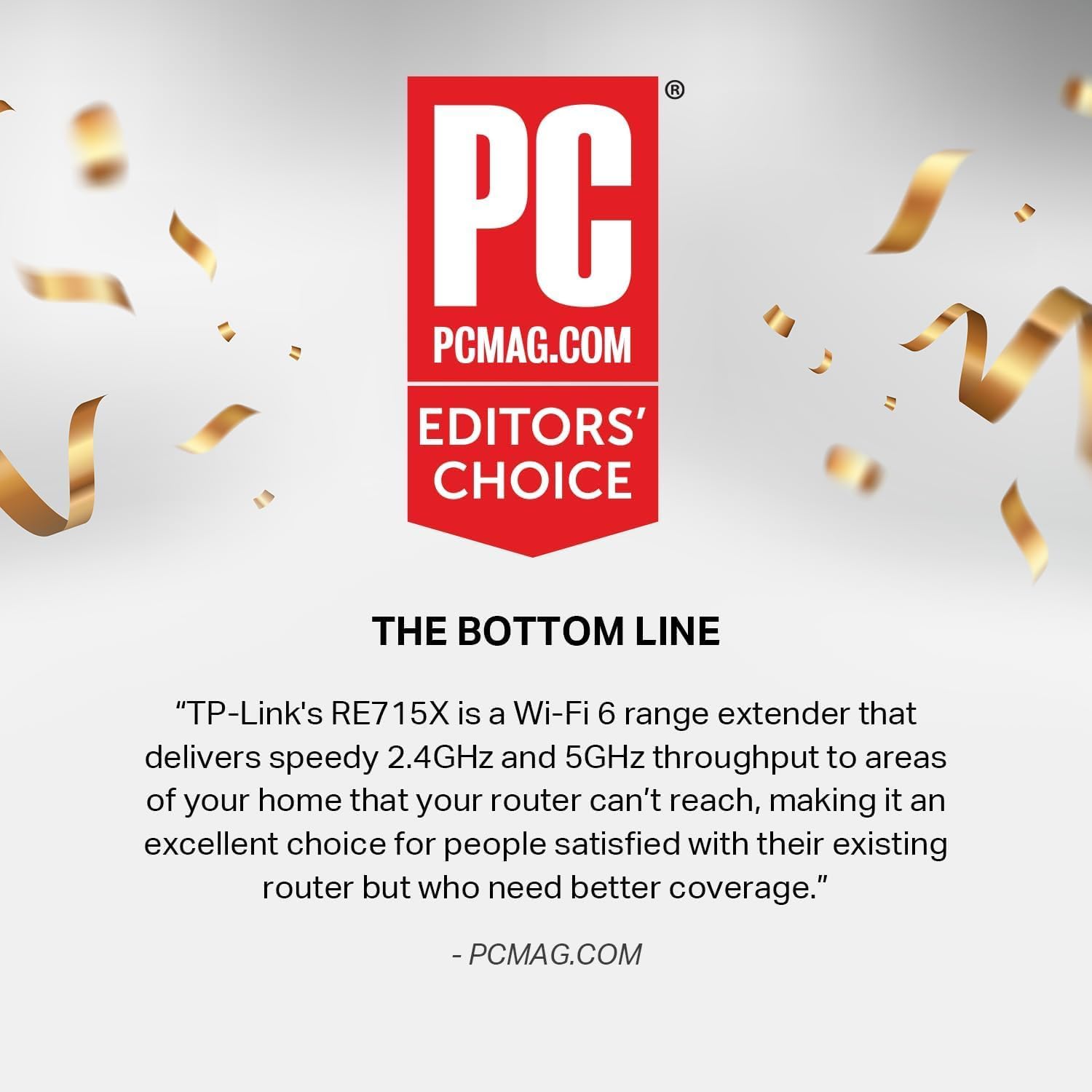 AX3000 WiFi 6 Range Extender | PCMag Editor's Choice | Dual-Band Wireless Repeater w/Ethernet Port | Up to 2400 Sq.