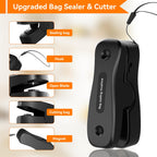Upgraded Mini Bag Sealer, USB Rechargeable Chip Bag Sealer