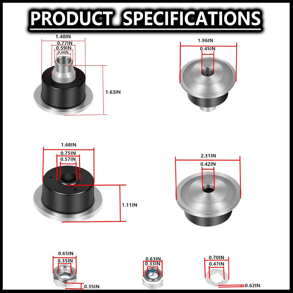 Front Rear Shock Absorber Set for 1999-2010 Chevy Silverado GMC Sierra HD