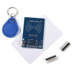 4Pcs RFID Kit Mifare RC522 RF IC Card Sensor Module MFRC-522 RFID Reader Module + S50 White Card + Key Ring for Raspberry Pi
