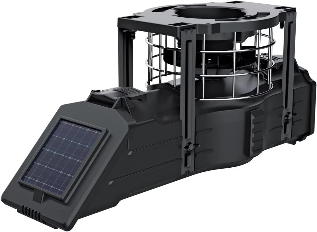 Sunslinger Digital Weather Resistant Hunting Deer Game Feeder Kit with Integrated Solar Panel (6v Spring Top Battery