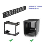 2U Hinged Blank Rack Mount Panel Spacer with Venting