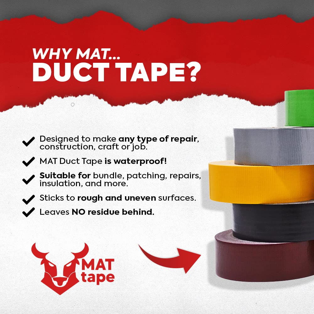 MAT Duct Tape Tan (Beige) Industrial Grade, 2 inch x 60 ft.
