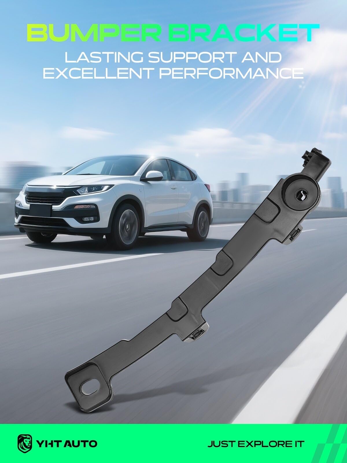 YHTAUTO Front Driver Side Bumper Bracket for Toyota C-HR 2018-2022