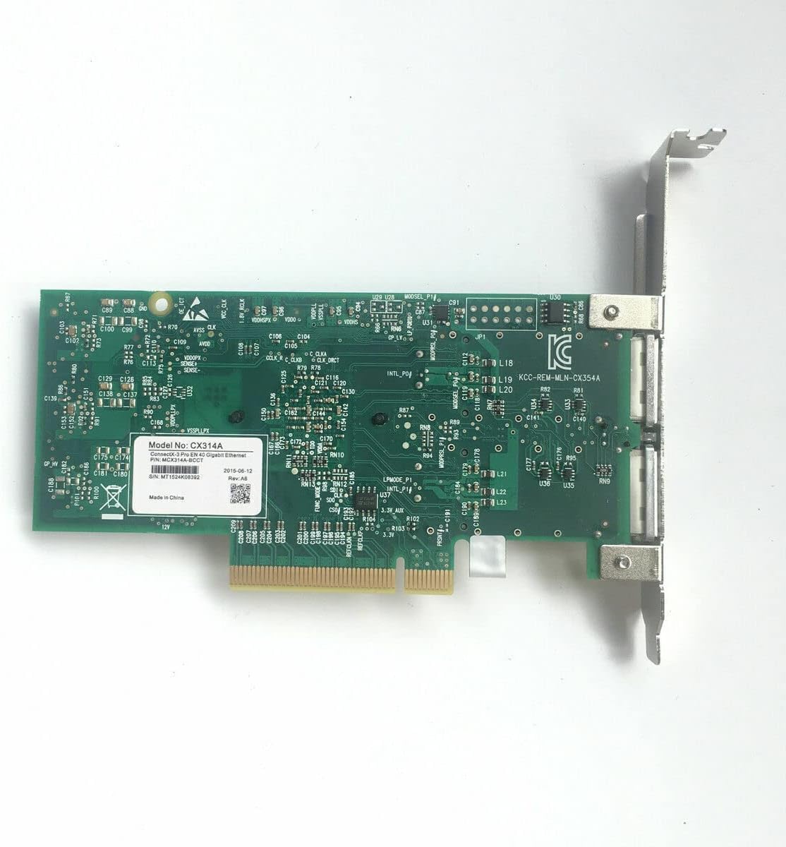 MCX314A-BCCT Dual-Port 40GbE PCIe X8 QSFP NIC Network Adapter