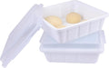 2 Packs Pizza Dough Proofing Box Tray, Home Pizza Dough Containers, Stackable Pizza Storage Container, 1.6 Gal