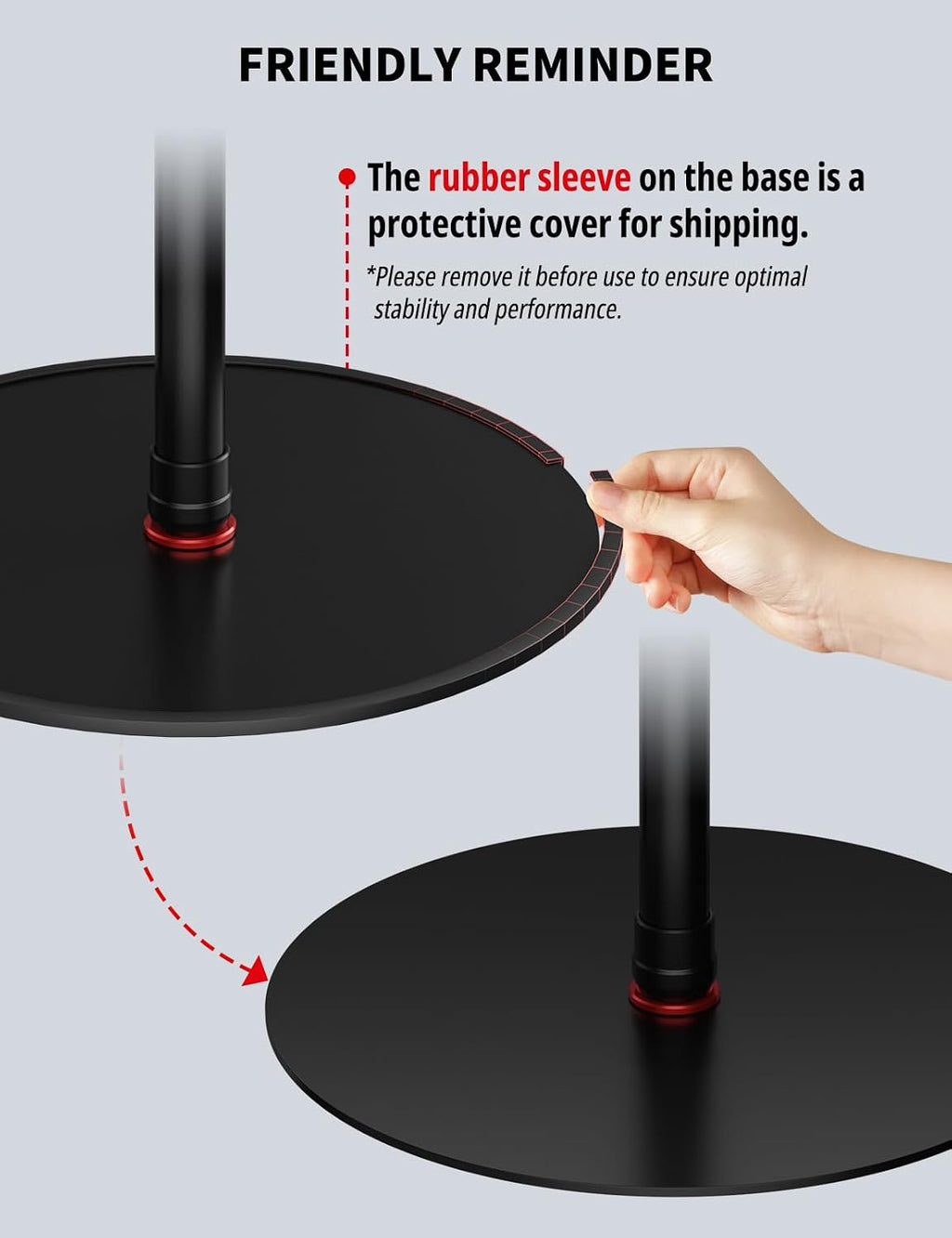 A400 Round Base Monopod(3 Pack) - 79'' Light Stand Photography, Aluminum Camera Floor Stand for DSLR Camera, Light