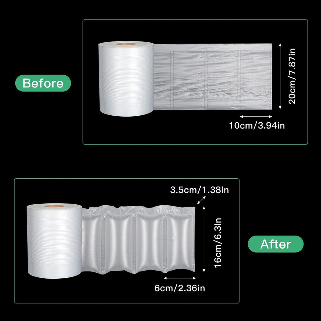 985ft Air Pillow Cushion Film Roll for Bubble Wrap,Packaging 3000pcs