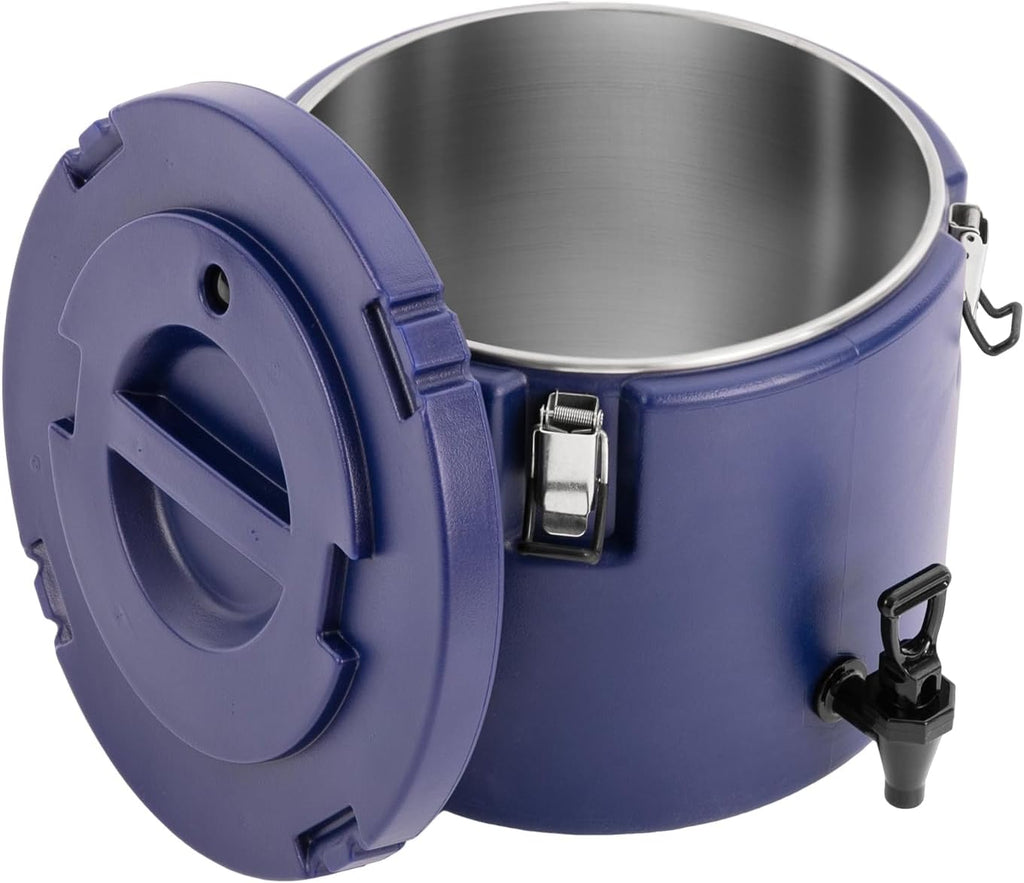 Insulated Beverage Dispenser, 5 Gallon, Blue