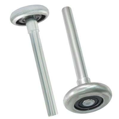 Aracombie 2Pcs 1.8 Inch Steel Garage Door Rollers for 2" Garage Track, Heavy-Duty Roller Wheels with Precision Bearing, Durable and Smooth Operation for Commercial and Residential Garage Doors, Silver