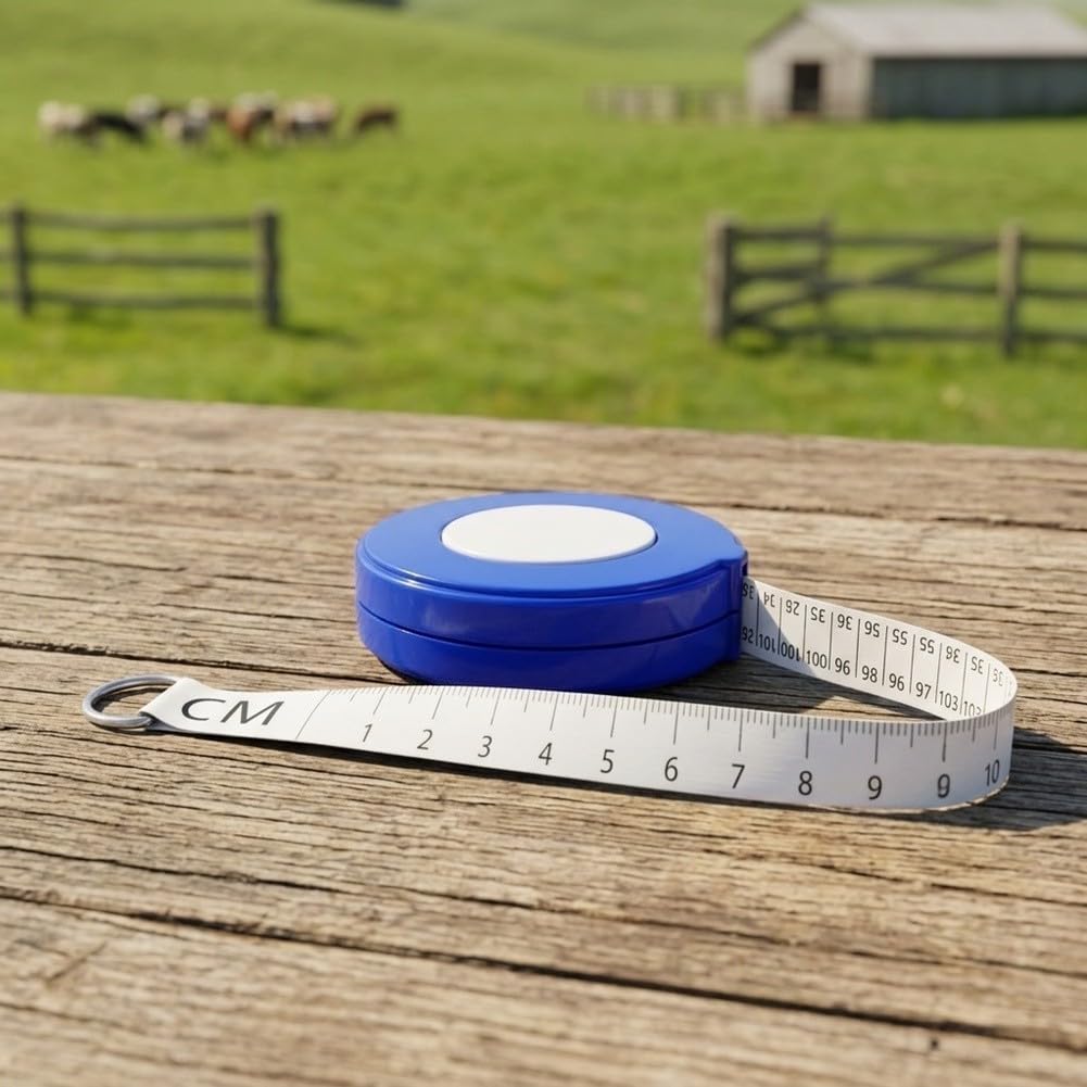 Livestock Weight Tape 2.5m Retractable for Cattle Pig(5pcs)