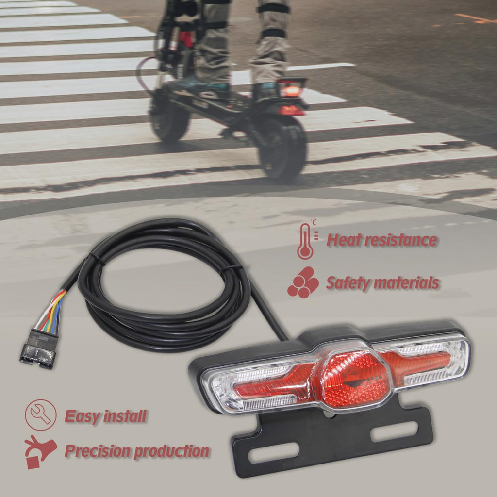 D1 E-Bike Light 24V-72V Multi Switch Headlight Taillight for E-Bike