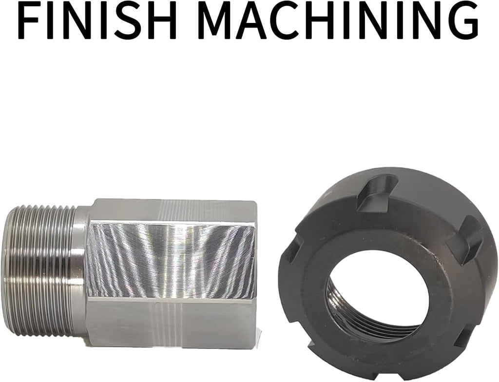 ER-25 Hex Collet Chuck Block, Workholding Holder, 0.005 mm Accuracy, High Concentricity, Finish Machining
