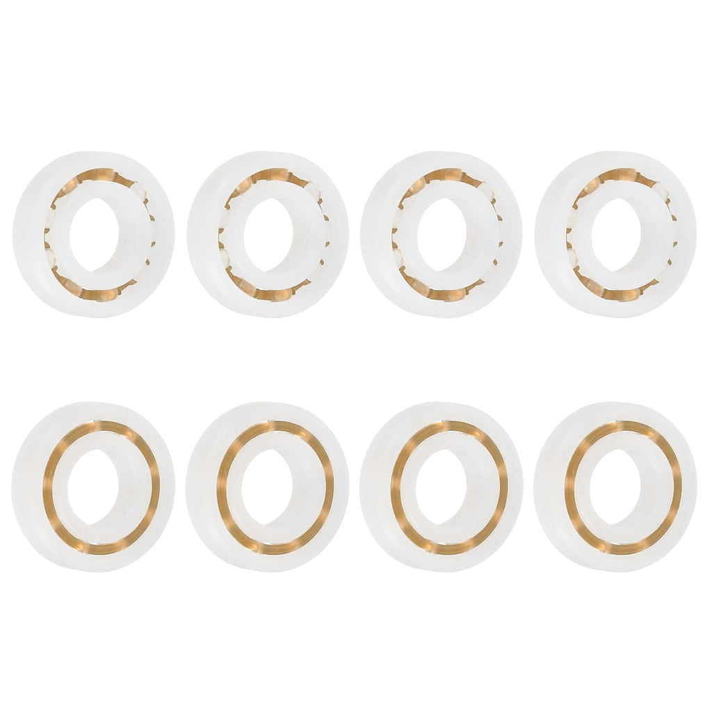uxcell 8Pcs 685 POM Plastic Bearings, 5x11x3mm Deep-Groove Ball Bearings