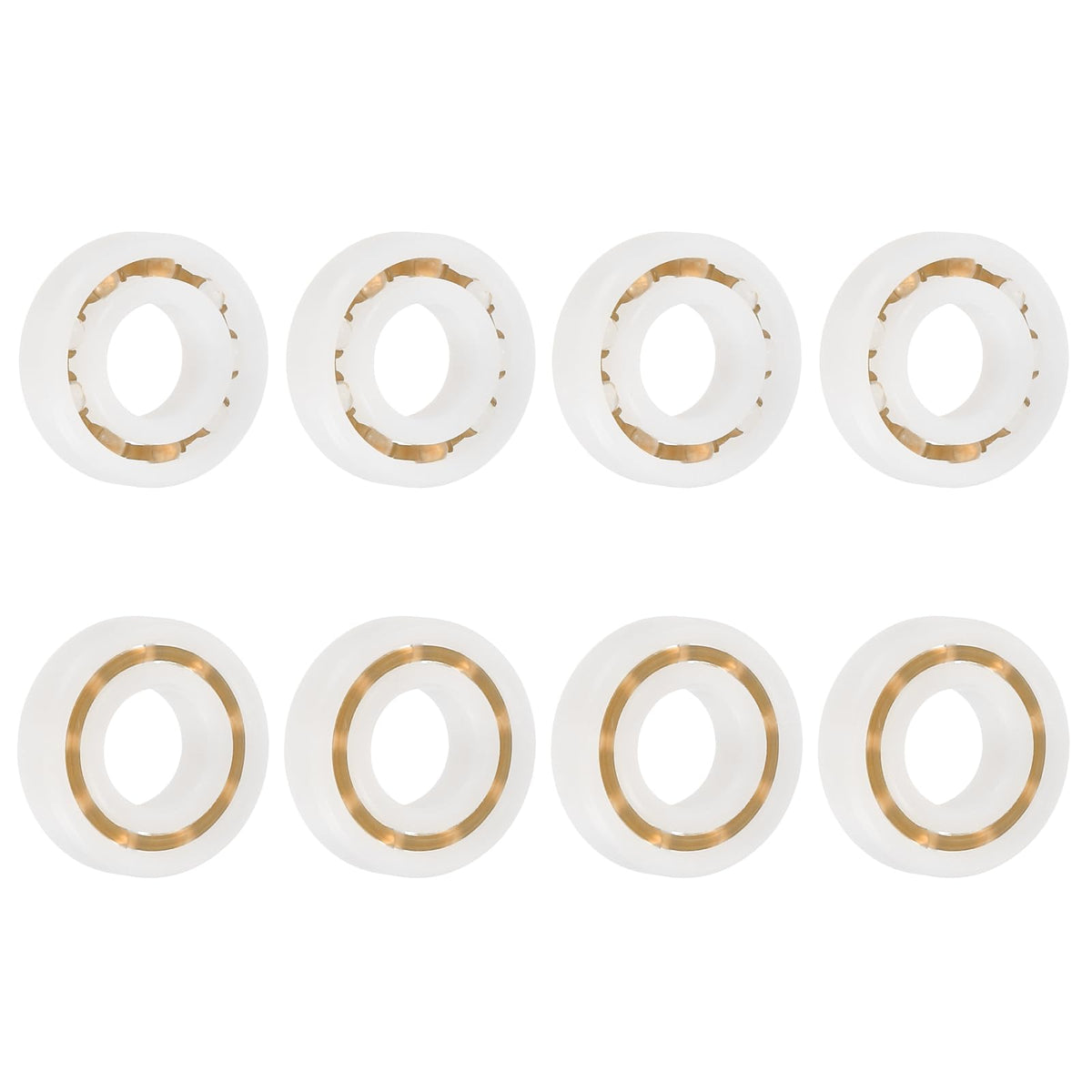 uxcell 8Pcs 685 POM Plastic Bearings, 5x11x3mm Deep-Groove Ball Bearings