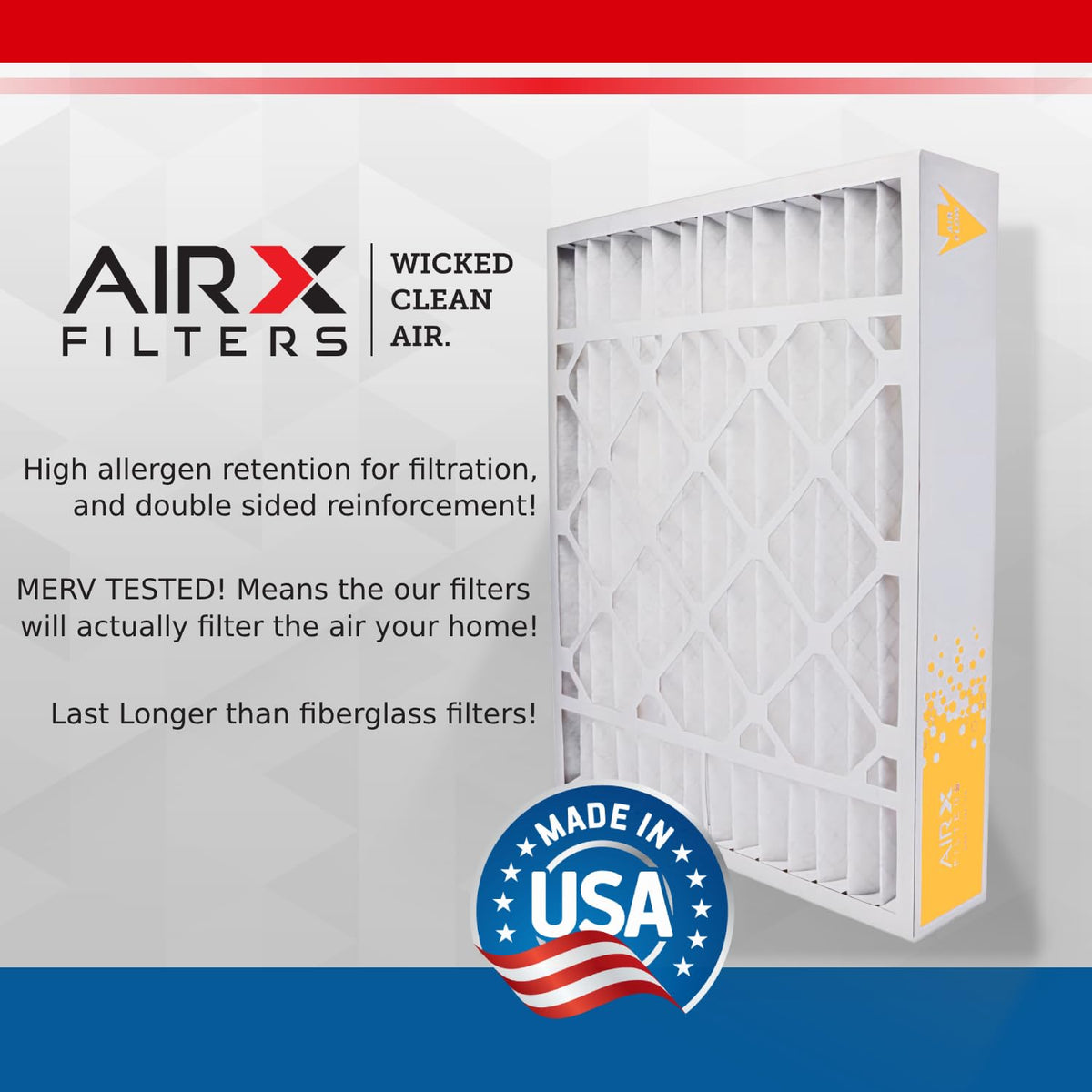 20x20x5 Furnace AC Filter MERV 11 Allergy ReservePro 4367/4354