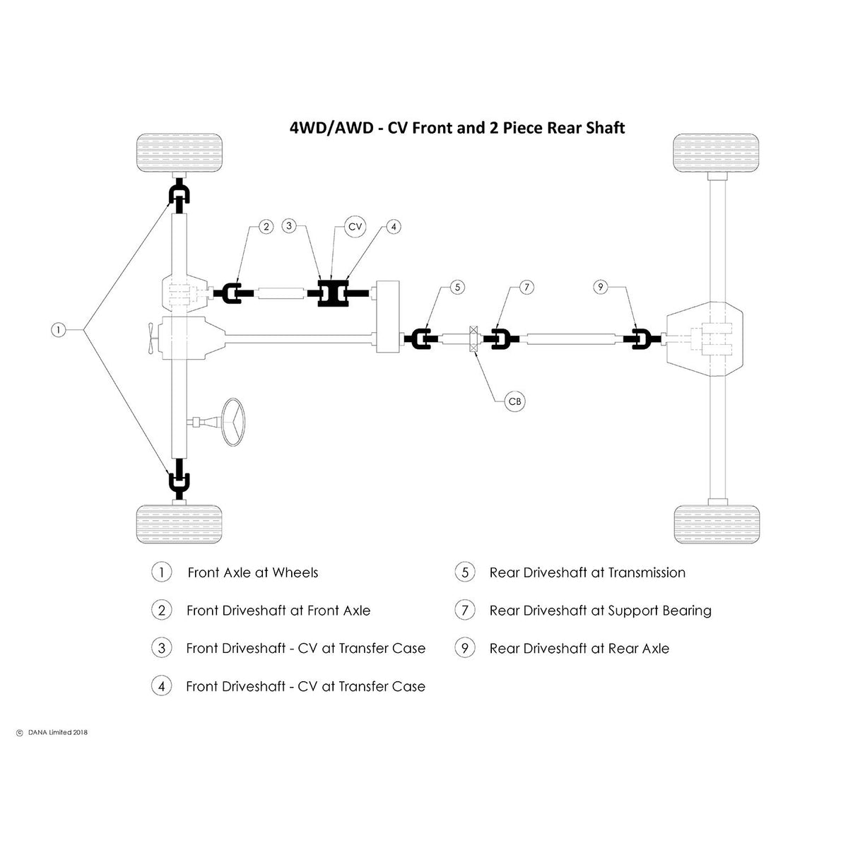 Spicer 5-3212X U-Joint Kit 1555WJ Series (ISR)