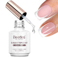 Beetles Builder Top Coat Gel Polish HEMA & TPO Free 1Pcs 15ml | UV LED Clear Soft Gel Top Coat for Press on Nails