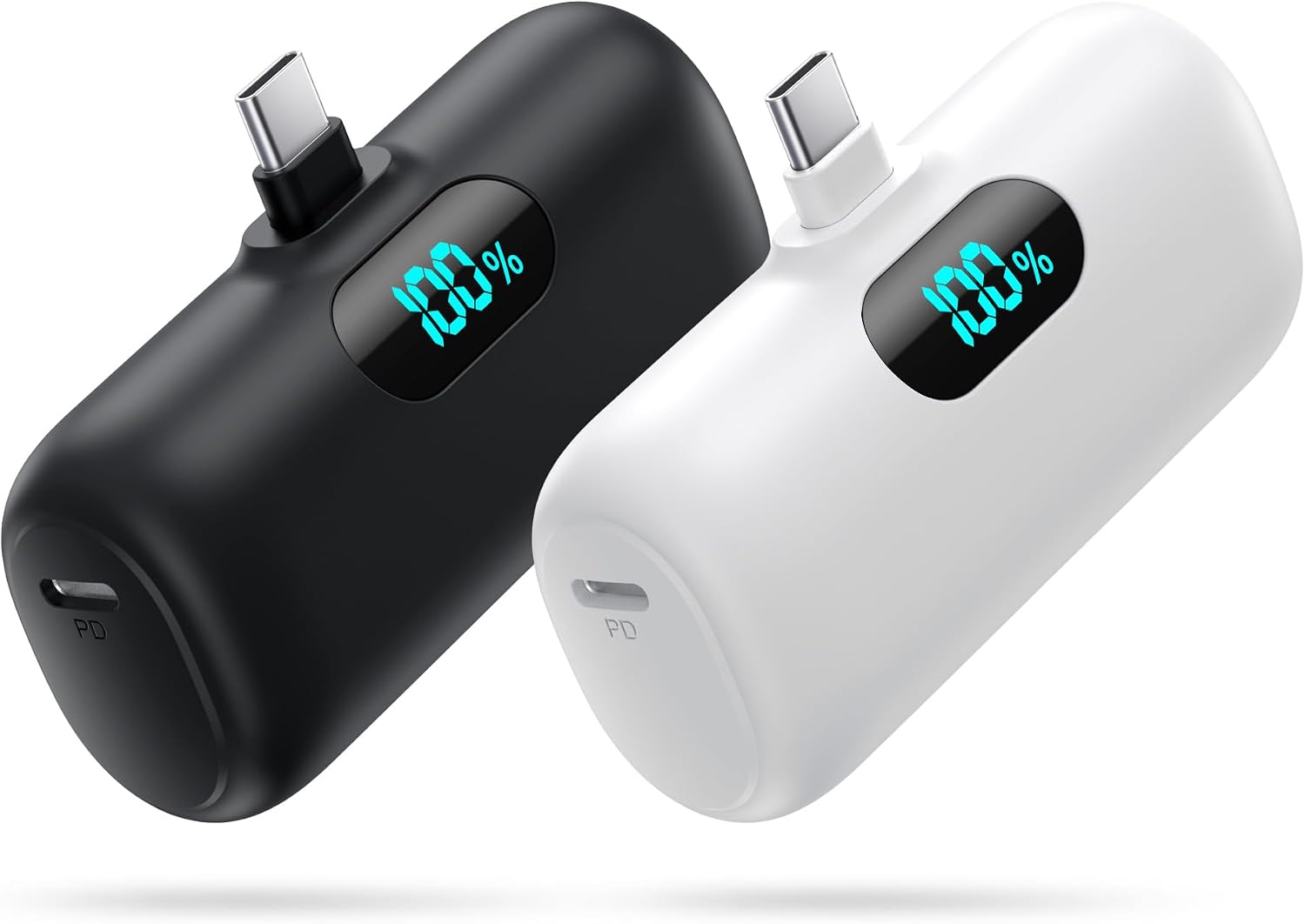 [2-Pack]Portable Charger for iPhone 17/16/15,Mini Power Bank 5000mAh PD USB C Portable Phone Charger,Travel Essential