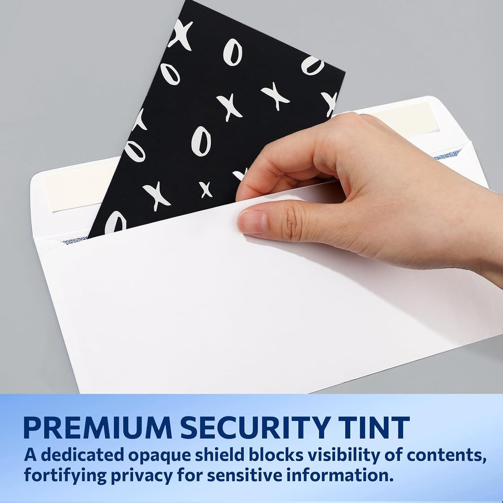 Envelopes Self Seal – #10 Double Window Envelopes 500 Pack, Security Tint, Self Seal Closure, Fits Standard Business