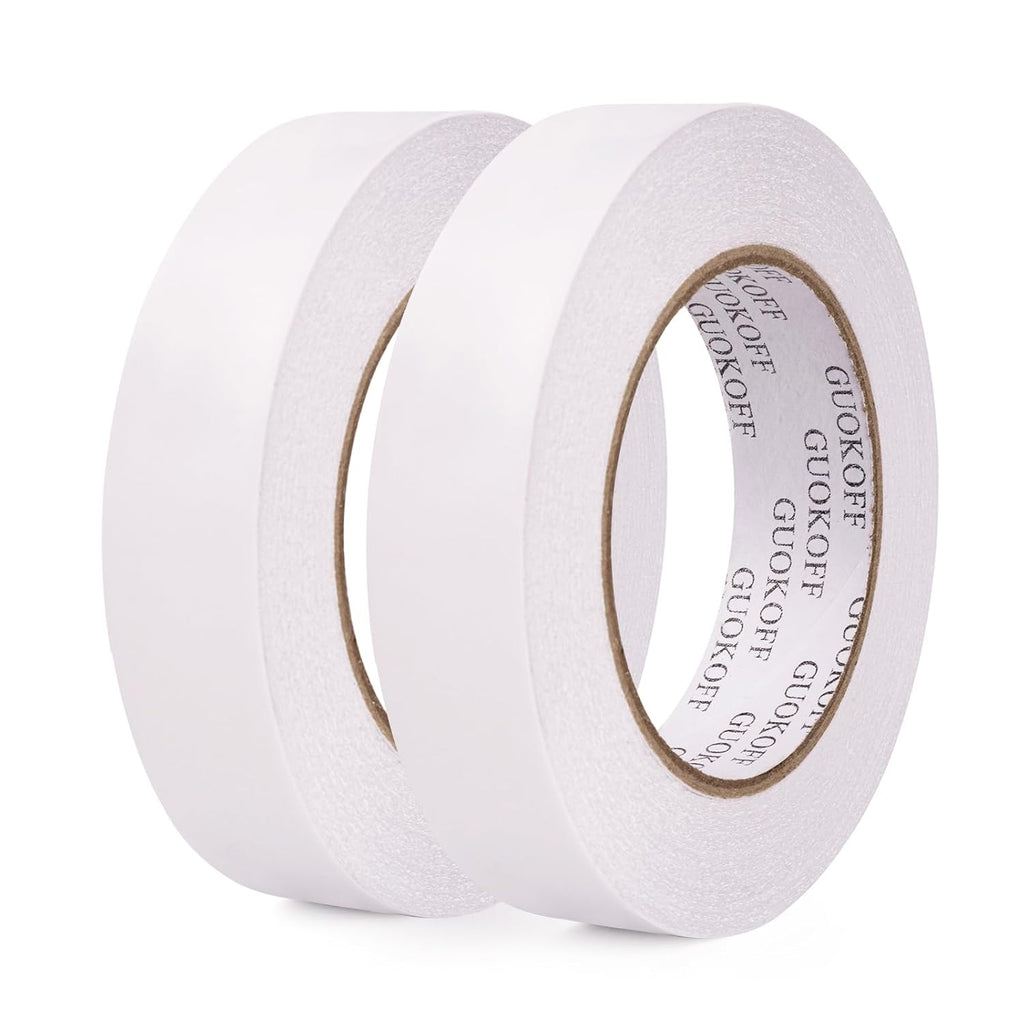 Double Sided Tape 1 Inch x 40 Yards - 2 Rolls
