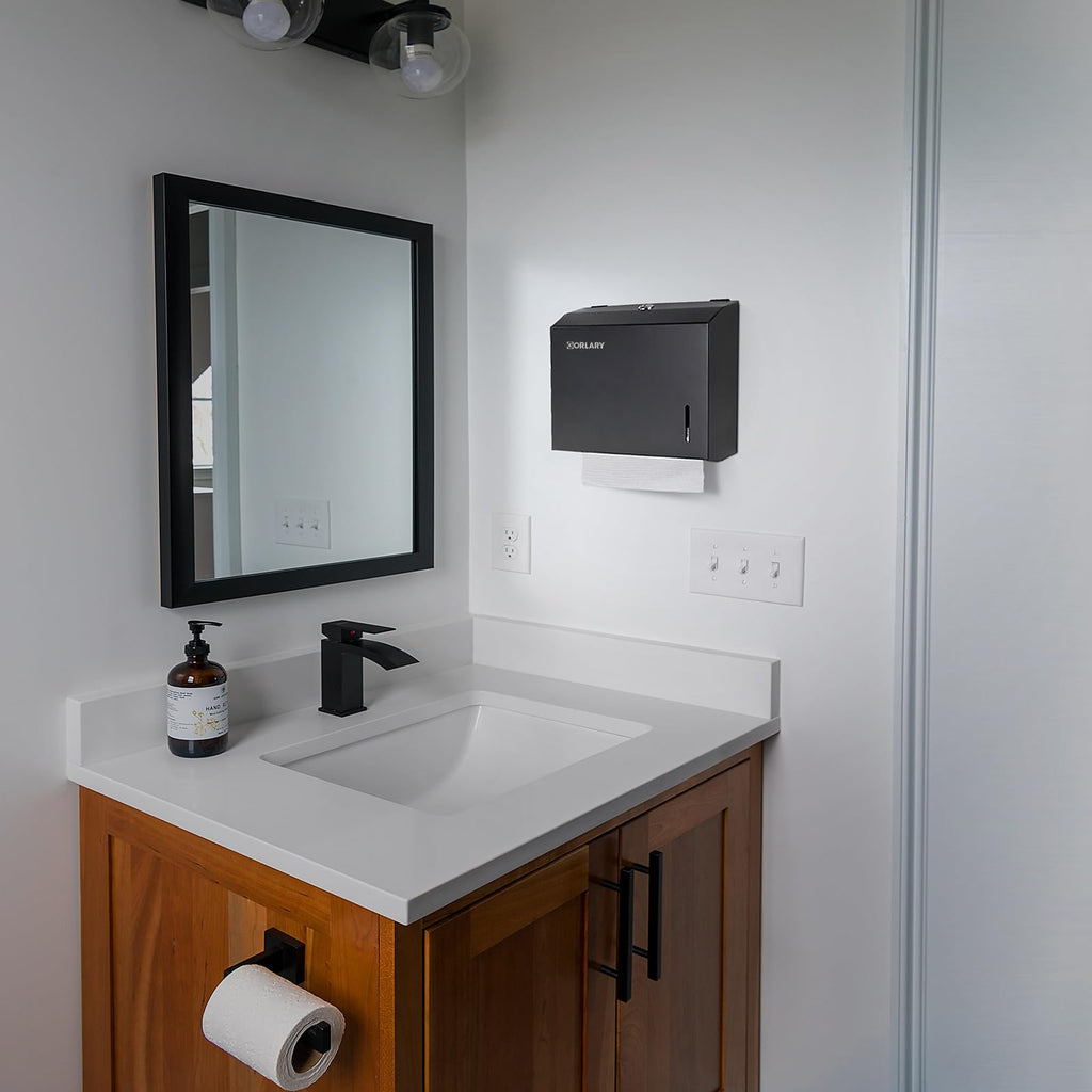Commercial Paper Towel Dispenser Wall Mount, Matte Black