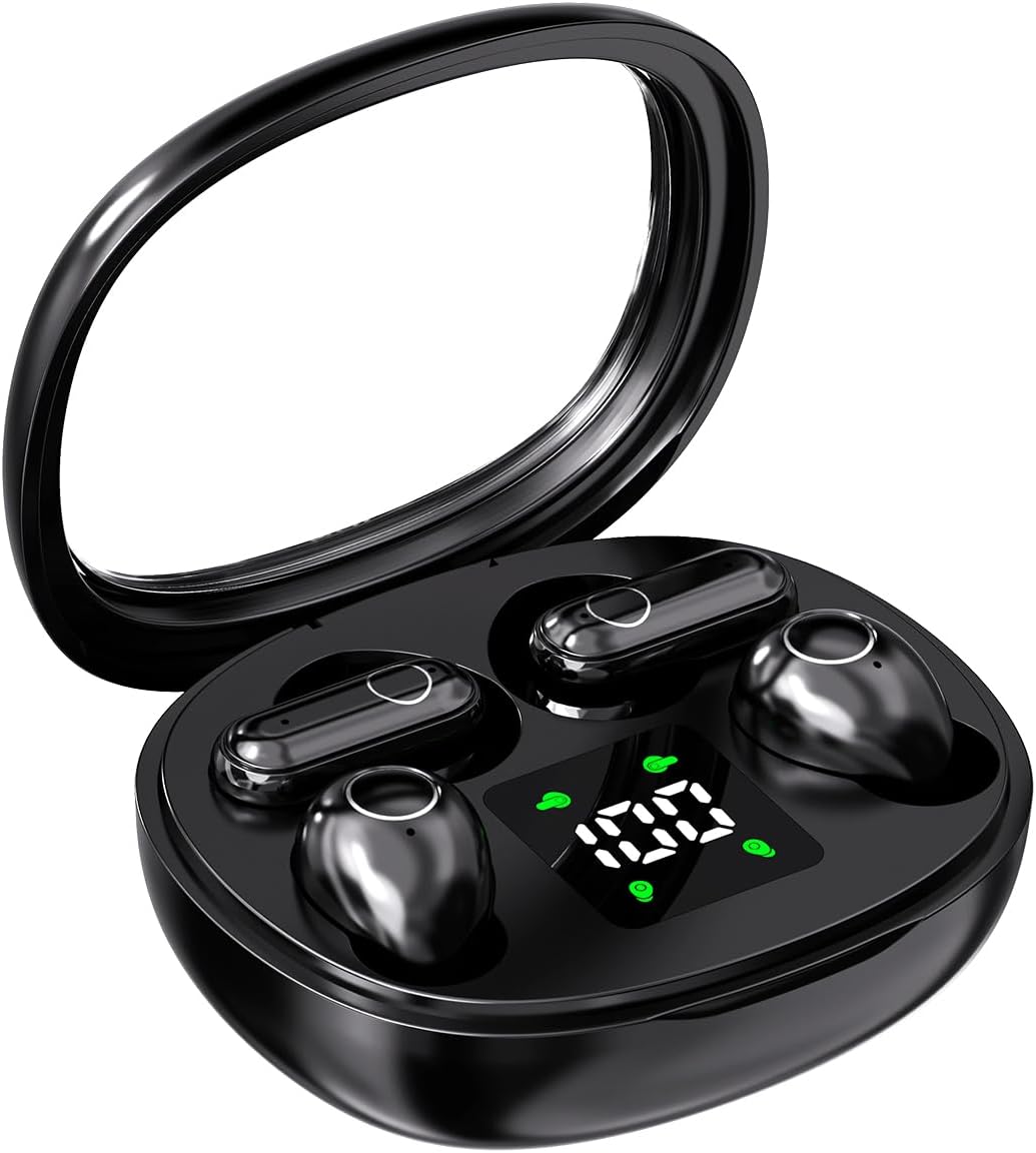Wireless Bluetooth Headset，Tiny Size Invisible Earbuds，Sleep and Sports Earphones Set, 2 Pairs, Mini and Short Handle