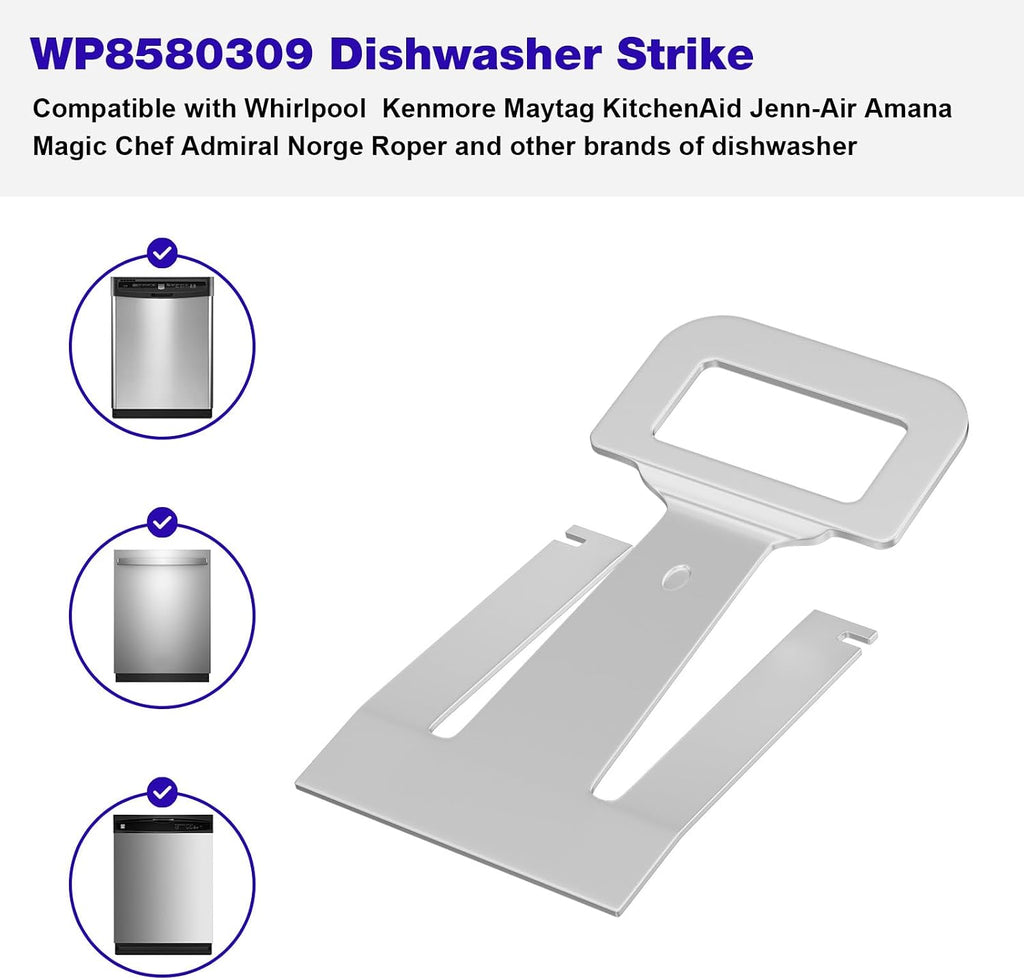WP8580309 Dishwasher Door Latch Strike for Whirlpool Kenmore Dishwasher